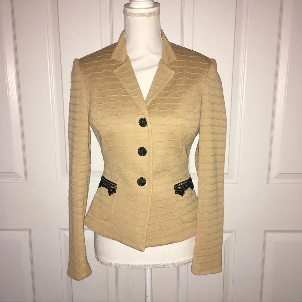 Kay Unger knit blazer Sz 2
